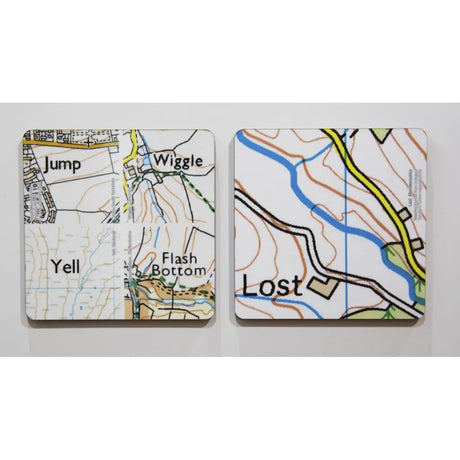 Magnetic Coaster-4 pack (2 of each design)-The Trails Shop