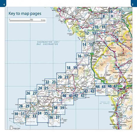 Wales Coast Path: Llyn Peninsula OS Map Atlas-The Trails Shop