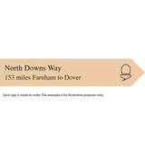 National Trail souvenir signs-North Downs Way-The Trails Shop
