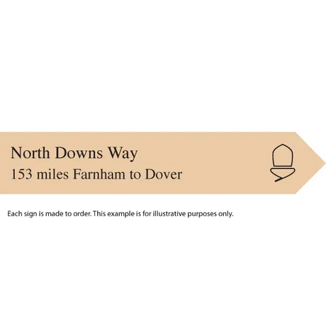 National Trail souvenir signs-North Downs Way-The Trails Shop