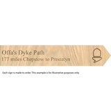 National Trail souvenir signs-Offa's Dyke Path-The Trails Shop