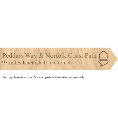 National Trail souvenir signs-Peddars Way & Norfolk Coast Path-The Trails Shop