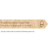 National Trail souvenir signs-Pembrokeshire Coast Path-The Trails Shop