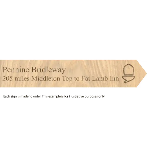 National Trail souvenir signs-Pennine Bridleway-The Trails Shop