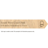 National Trail souvenir signs-South West Coast Path-The Trails Shop
