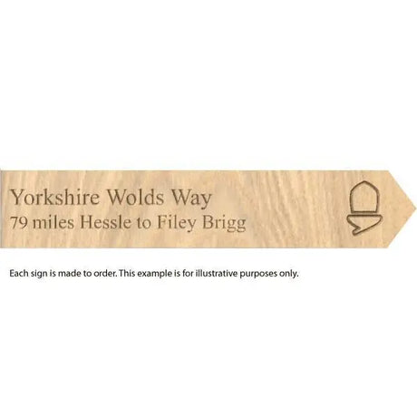 National Trail souvenir signs-Yorkshire Wolds Way-The Trails Shop