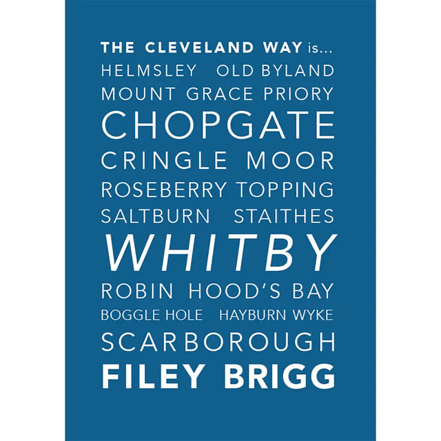 National Trails Greeting Card-Cleveland Way-The Trails Shop