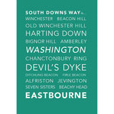 National Trails Greeting Card-South Downs Way-The Trails Shop
