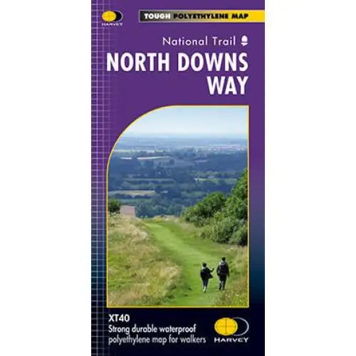North Downs Way Harvey map-The Trails Shop