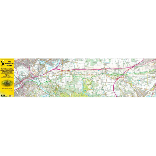 North Downs Way Zigzag map - Farnham to Ranmore Common-The Trails Shop