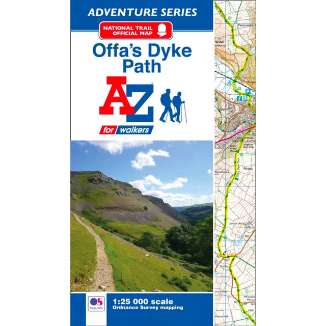 Offa's Dyke Path A-Z Adventure Atlas-The Trails Shop