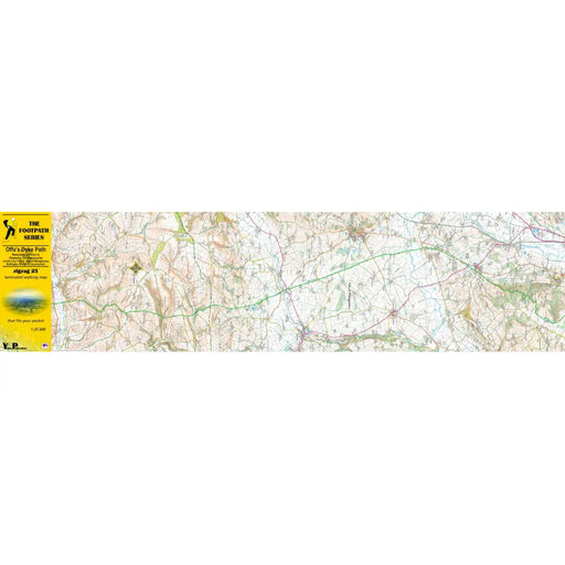 Offa's Dyke Path Zigzag map - Newcastle-on-Clun to Oswestry Old Racecourse-The Trails Shop