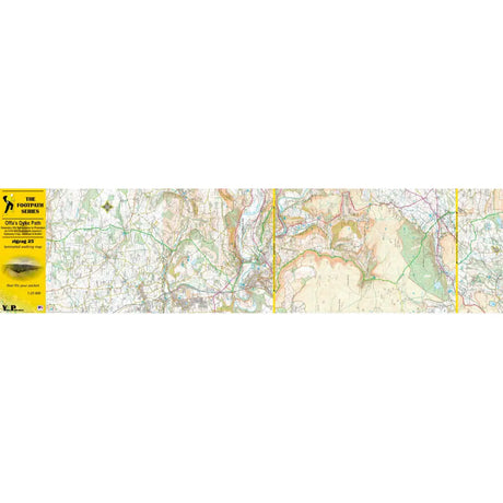 Offa's Dyke Path Zigzag map - Oswestry Old Racecourse to Prestatyn-The Trails Shop