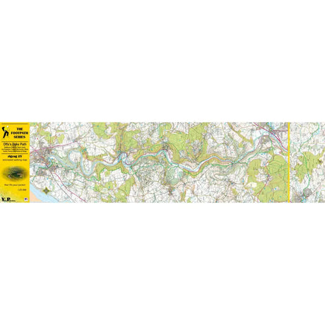 Offa's Dyke Path Zigzag map - Sedbury Cliffs to Twyn Llech-The Trails Shop