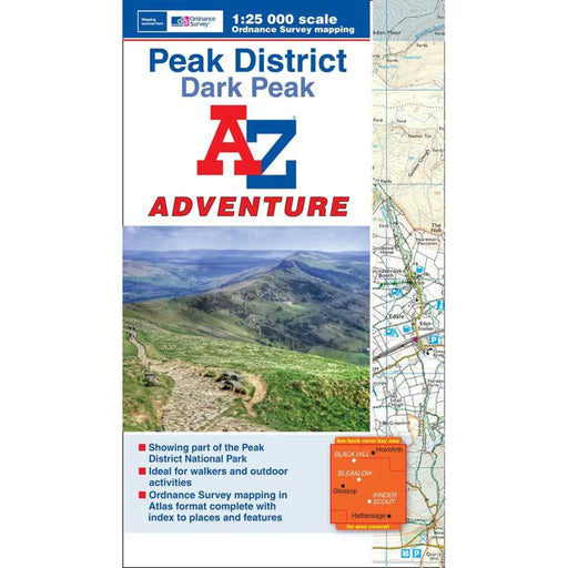 Peak District (Dark Peak) A-Z Adventure Atlas-The Trails Shop