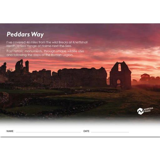 Peddars Way National Trail Completion Certificate - The Trail Shop