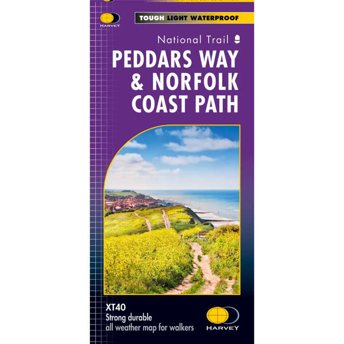 Peddars Way & Norfolk Coast Path Harvey map-The Trails Shop