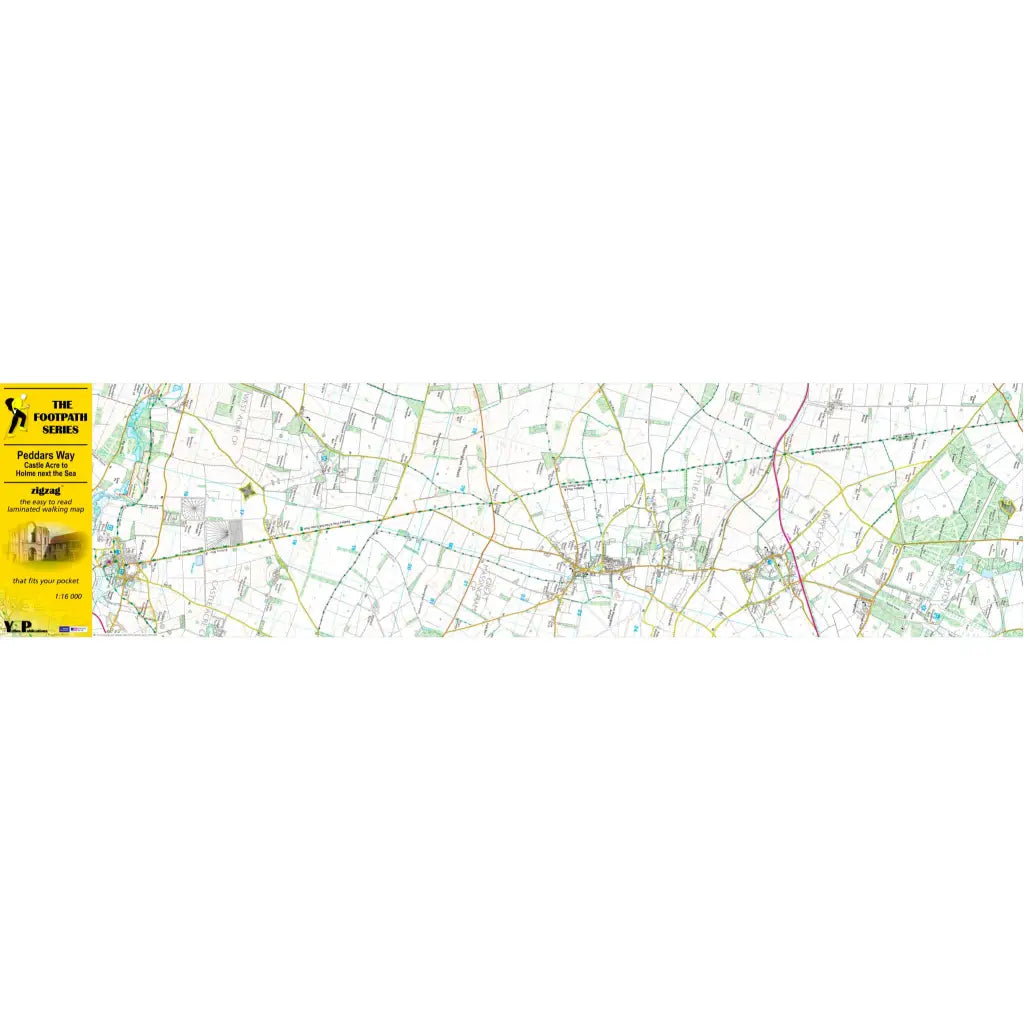 Peddars Way Zigzag map - Castle Acre to Holme next the Sea-The Trails Shop