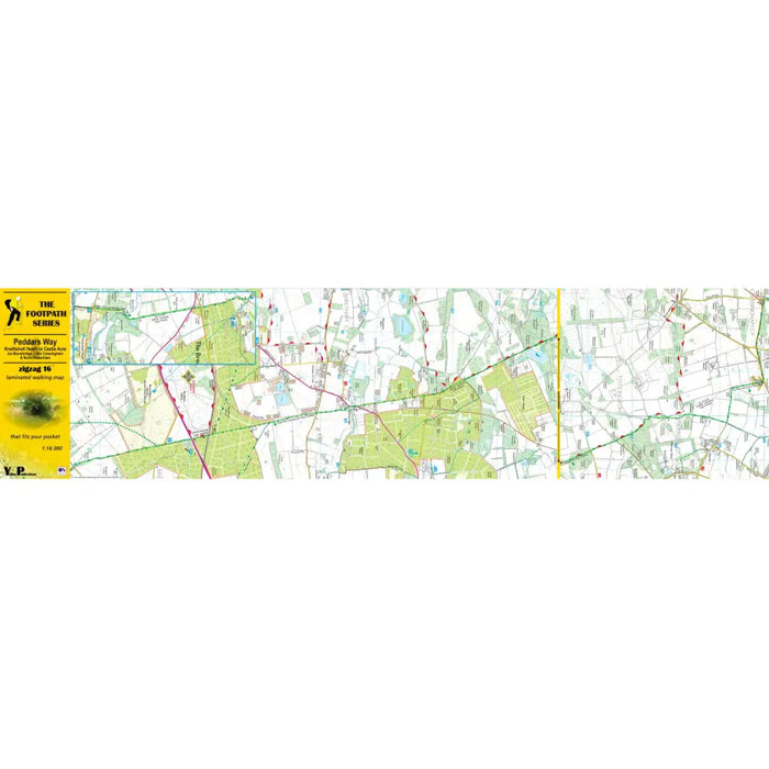 Peddars Way Zigzag map - Knettishall Heath to Castle Acre - The Trails Shop