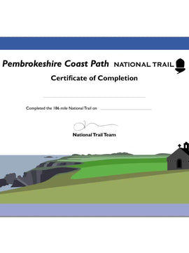 Pembrokeshire Coast Path Completion Certificate