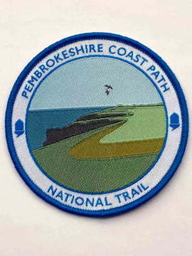 Pembrokeshire Coast Path woven sew-on badge