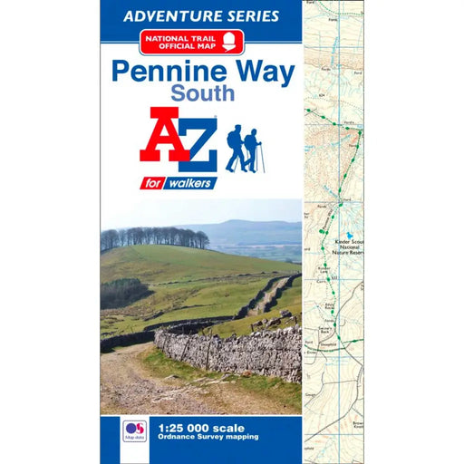 Pennine Way (South) A-Z Adventure Atlas-The Trails Shop