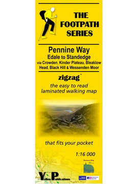 Pennine Way 1 - Zigzag map - Edale to Standedge
