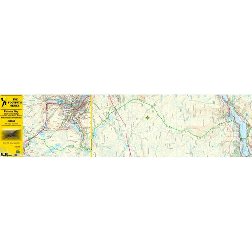Pennine Way Zigzag map - Edale to Standedge-The Trails Shop