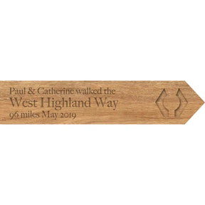 West Highland Way Personalised Sign