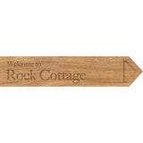 House name personalised wooden sign