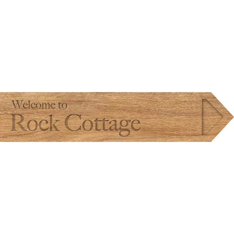 House name personalised wooden sign