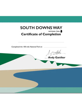 South Downs Way Completion Certificate