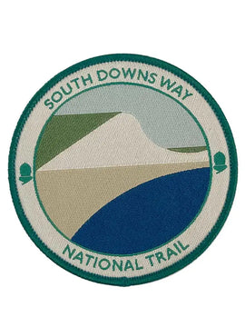South Downs Way woven sew-on badge - circular