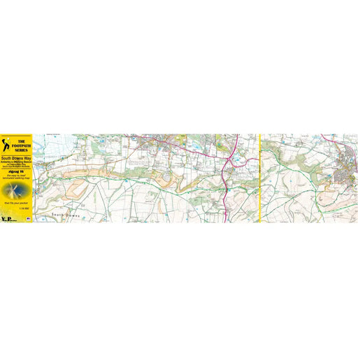 South Downs Way Zigzag map - Amberley to Ditchling Beacon-The Trails Shop