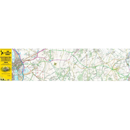South Downs Way Zigzag map - Winchester to Buriton-The Trails Shop