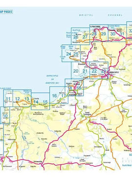 South West Coast Path 1 North Devon & Somerset A-Z Adventure Atlas - 2025 edition