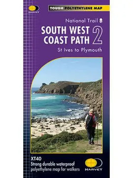 South West Coast Path 2 Harvey map