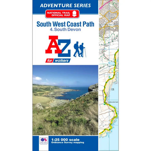 South West Coast Path 4 South Devon A-Z Adventure Atlas-The Trails Shop
