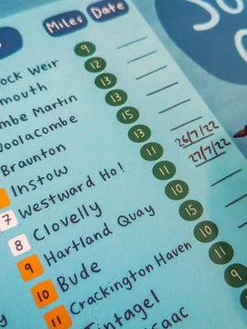 South West Coast Path Outdoor Scratch Map