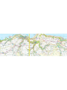 South West Coast Path Zigzag map - 1 - Minehead to Woody Bay