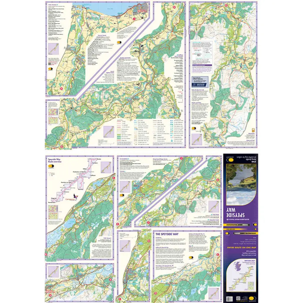 Speyside Way Harvey map - Print Books