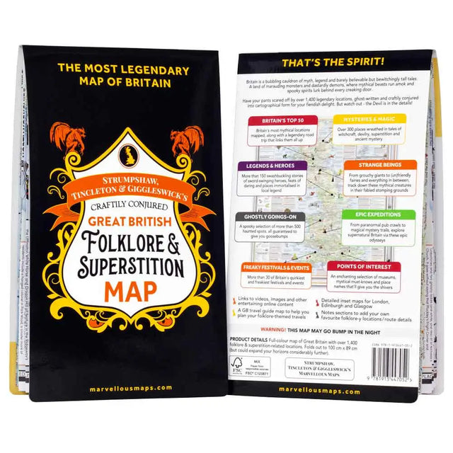 ST&G’s Craftily Conjured Great British Folklore and Superstition Map-The Trails Shop