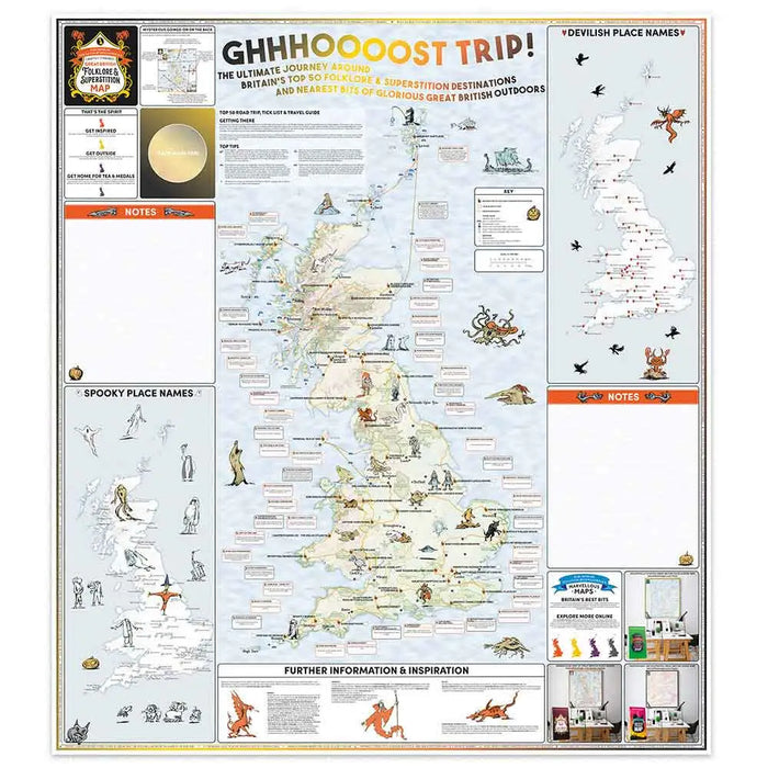 ST&G’s Craftily Conjured Great British Folklore and Superstition Map-The Trails Shop