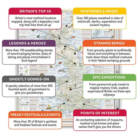ST&G’s Craftily Conjured Great British Folklore and Superstition Map-The Trails Shop