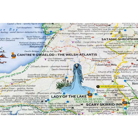 ST&G’s Craftily Conjured Great British Folklore and Superstition Map-The Trails Shop