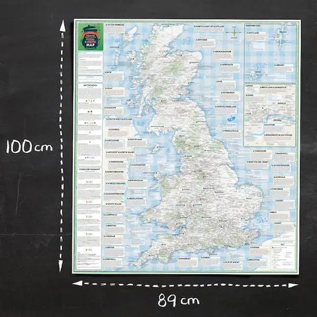 ST&G's Delightfully Stuffed Great British Food and Drink Map-The Trails Shop