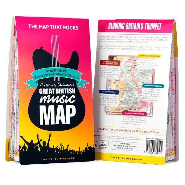 ST&G's Fastidiously Orchestrated Great British Music Map-The Trails Shop