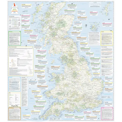 ST&G's Joyously Busy Great British Adventure Map-The Trails Shop