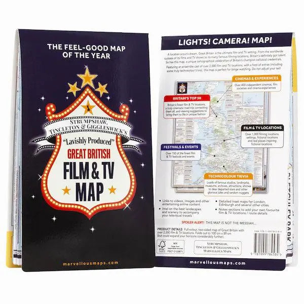 ST&G's Lavishly Produced Great British Film and TV Map-The Trails Shop