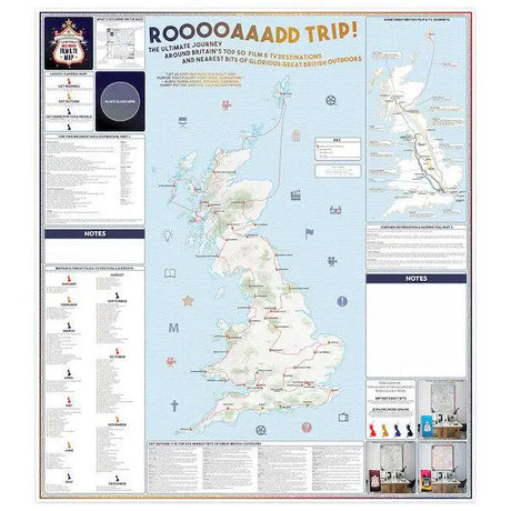 ST&G's Lavishly Produced Great British Film and TV Map-The Trails Shop